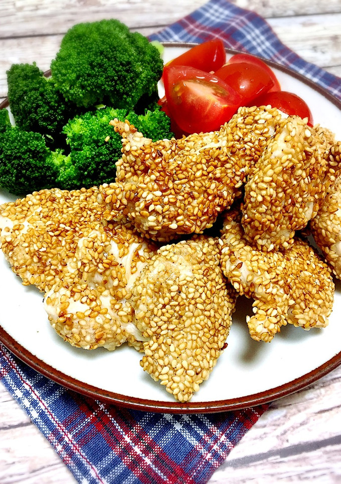 お弁当に☆鳥ささみのゴマ衣焼き-レシピのメイン写真