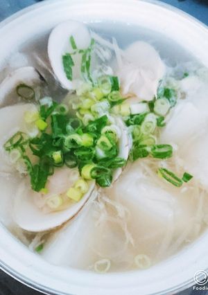 生姜を食べる ハマグリと大根の生姜スープ-レシピのメイン写真