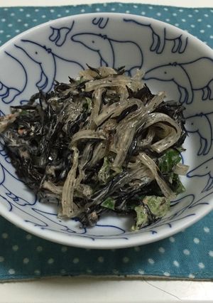 糖質制限！ひじきと大葉と寒天のサラダ-レシピのメイン写真
