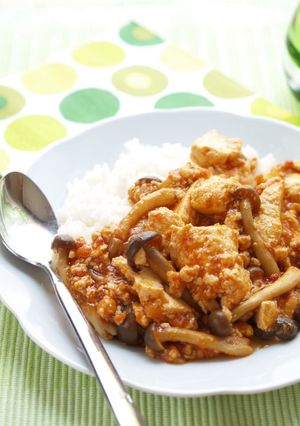 豆腐と鶏そぼろのトマトあんかけライス-レシピのメイン写真