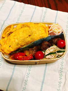 オムレツ丼お弁当-レシピのメイン写真