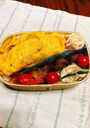 オムレツ丼お弁当-レシピのメイン写真