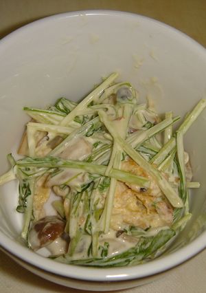 水菜としめじのマヨサラダ-レシピのメイン写真