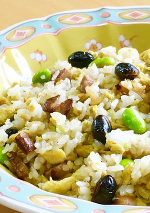 簡単！煎り黒豆炒飯-レシピのメイン写真