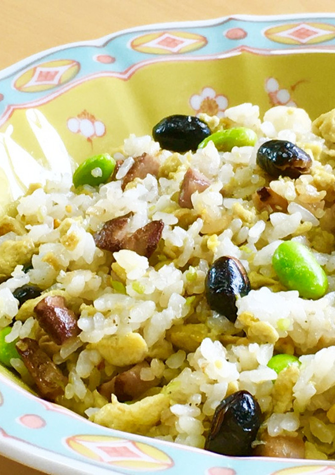 簡単！煎り黒豆炒飯-レシピのメイン写真