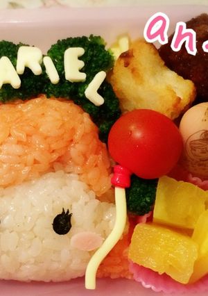 キャラ弁 ツムツム アリエル-レシピのメイン写真