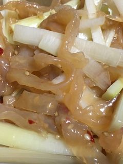 ウドで絶品!中華クラゲ-レシピのメイン写真