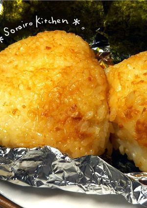ほっこり味染み*甘みそ麺つゆ焼きおにぎり-レシピのメイン写真