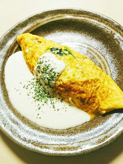 ほうれん草オムライス-レシピのメイン写真