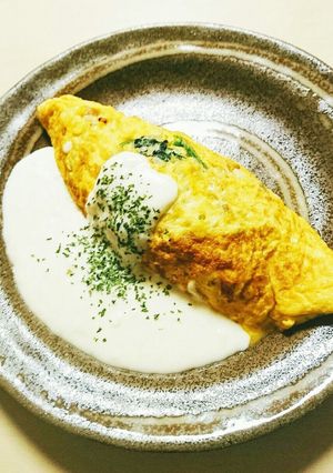 ほうれん草オムライス-レシピのメイン写真