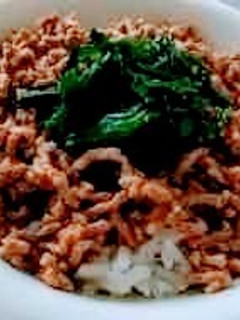 そぼろニラおひたし付丼簡単麺つゆ活用術❤-レシピのメイン写真