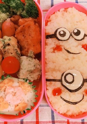 小学生弁当#ミニオン弁☆13-レシピのメイン写真