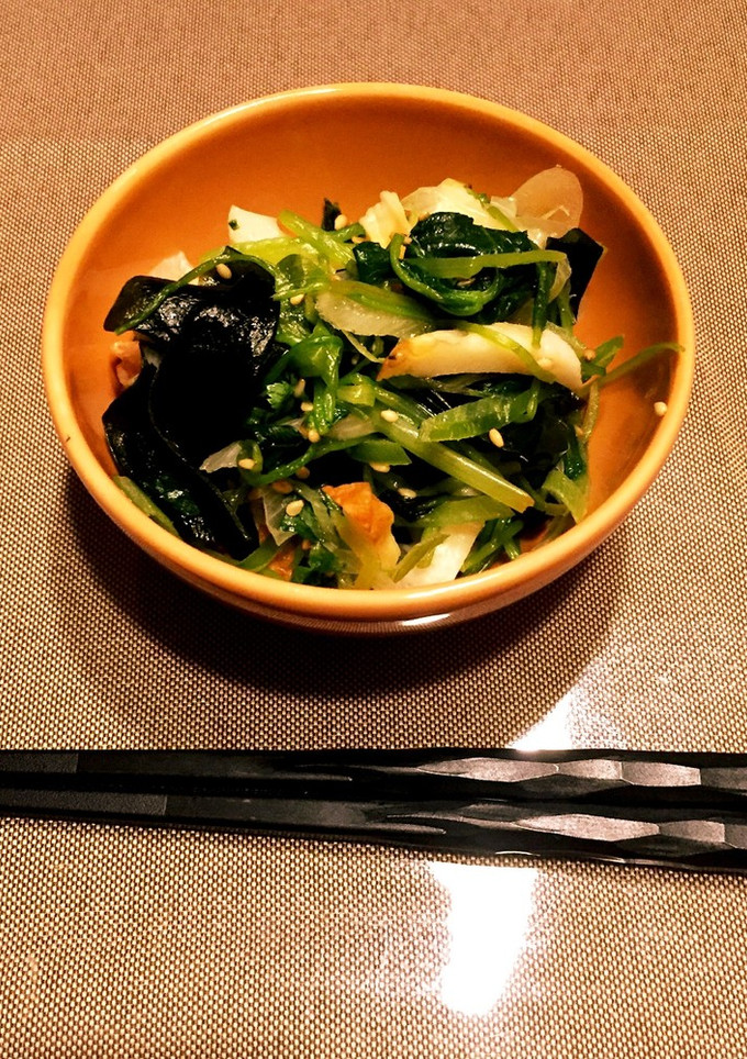 簡単安い！ちくわとみつば、わかめの和え物-レシピのメイン写真
