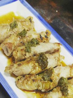 ウドの肉巻き-レシピのメイン写真