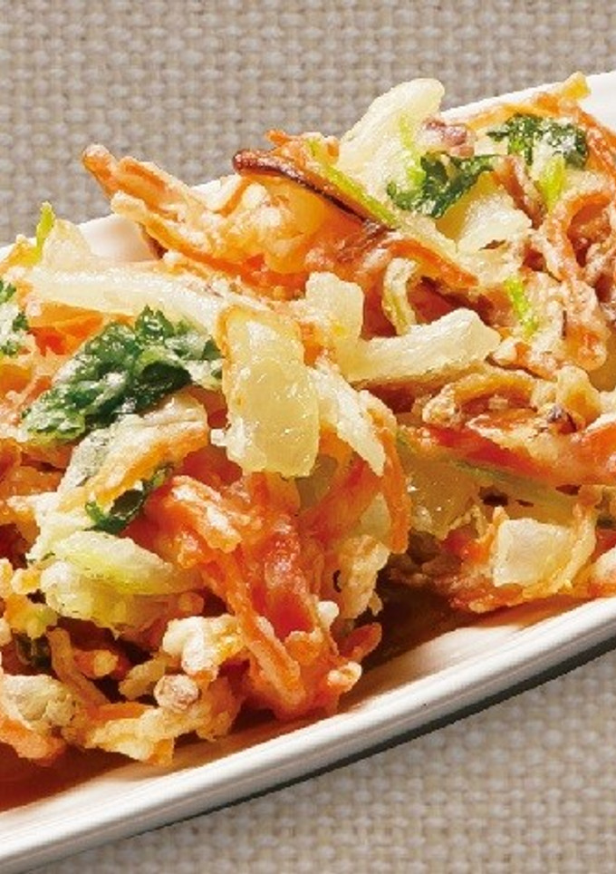 サクっと美味しい♪いか人参かき揚げ-レシピのメイン写真