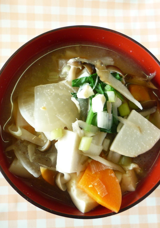 具だくさんの根菜汁★みそ仕立て♪-レシピのメイン写真