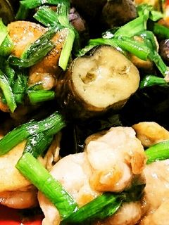 鶏もも肉となすの柚子胡椒ポン酢炒め-レシピのメイン写真