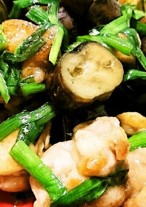 鶏もも肉となすの柚子胡椒ポン酢炒め-レシピのメイン写真