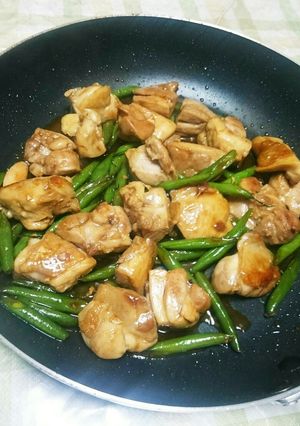 鶏肉といんげんのオイスターソース炒め☆-レシピのメイン写真