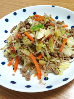 クミンの香り♪ひき肉入り野菜炒め-レシピのメイン写真