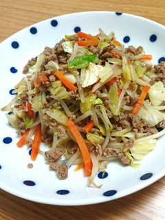 クミンの香り♪ひき肉入り野菜炒め-レシピのメイン写真
