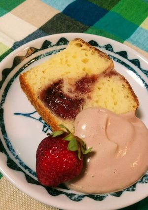 HMで簡単すぎるいちごヨーグルトケーキ！-レシピのメイン写真