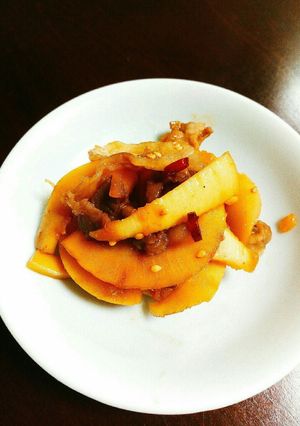 淡竹と豚肉のコッテリ金平-レシピのメイン写真