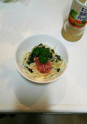簡単♪新玉ねぎとマグロの胡麻ドレ合え☆-レシピのメイン写真
