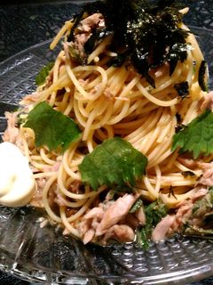 青じそドレッシング×ツナで簡単冷製パスタ-レシピのメイン写真