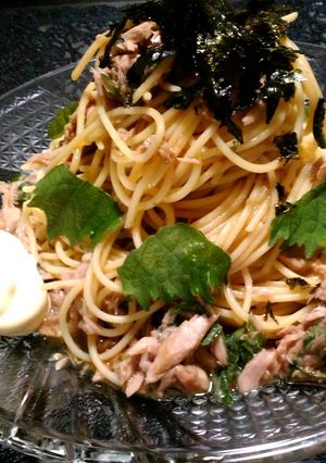青じそドレッシング×ツナで簡単冷製パスタ-レシピのメイン写真