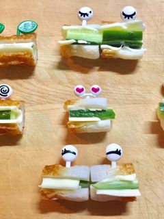 子供のお弁当に かわいい目玉ピック-レシピのメイン写真