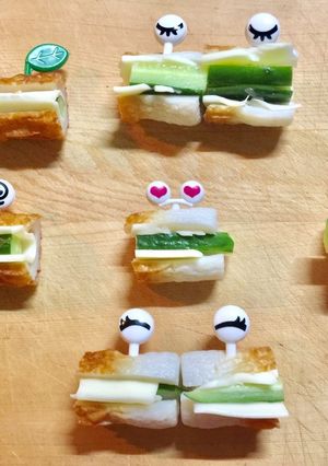 子供のお弁当に かわいい目玉ピック-レシピのメイン写真