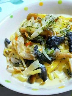 味噌汁リメイク☆クリームパスタ-レシピのメイン写真