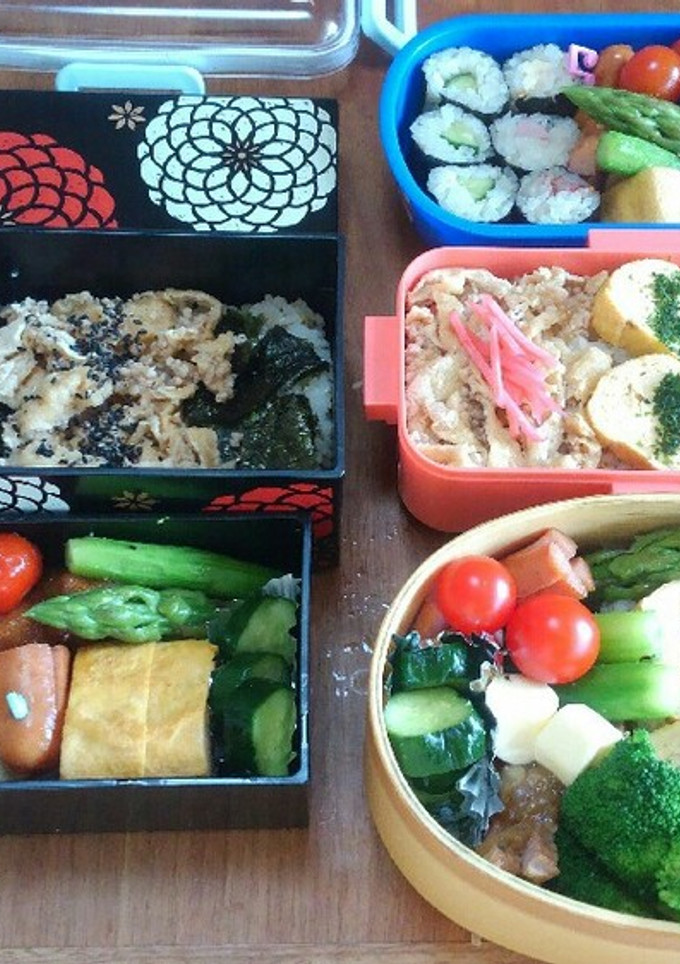 運動会のお弁当:お揚げとそぼろのっけ飯-レシピのメイン写真