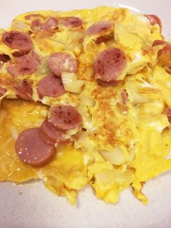 らっきょうの塩漬けを使った卵焼き-レシピのメイン写真