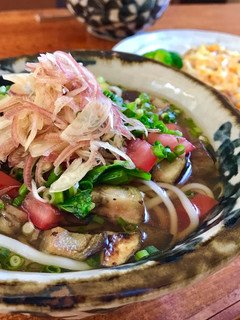 暑い日、お出汁も飲めるぶっかけうどん-レシピのメイン写真