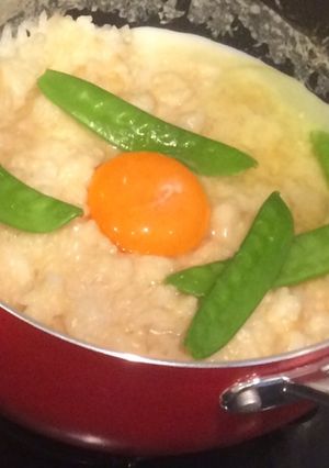 一人暮らしの男に捧ぐ。味噌チーズリゾット-レシピのメイン写真
