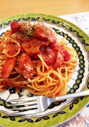 パパッとランチ♡トマト缶で贅沢ナポリタン-レシピのメイン写真