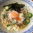 冷やし納豆しらす豆乳みそラーメン