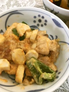 簡単♪鶏肉とエリンギのチリマヨ炒め-レシピのメイン写真