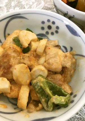 簡単♪鶏肉とエリンギのチリマヨ炒め-レシピのメイン写真