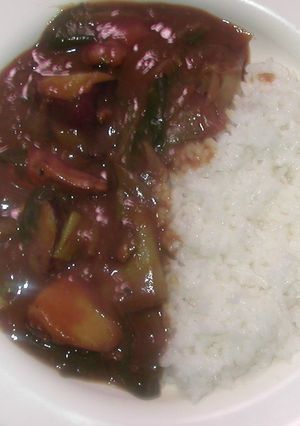 長ネギ＆ししとう＆さつまいも入りカレー-レシピのメイン写真