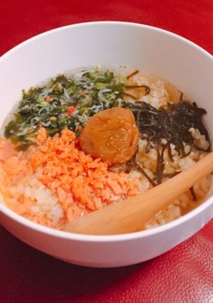 簡単♡ヘルシー♡玄米茶漬け♪-レシピのメイン写真
