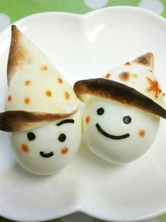 *トンガリハットのゆで卵さん*-レシピのメイン写真