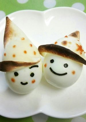 *トンガリハットのゆで卵さん*-レシピのメイン写真