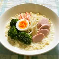 รูปของ サッポロ一番 de 冷やし豆乳ラーメン