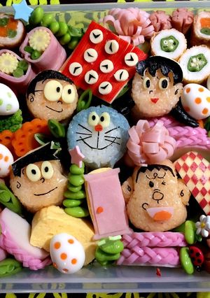 ドラえもん キャラ弁 のび太 遠足 弁当-レシピのメイン写真