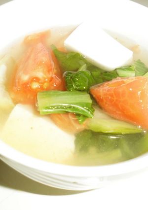 青梗菜のスープ-レシピのメイン写真