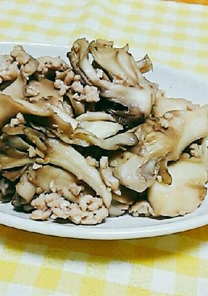 舞茸たっぷり鶏挽き肉の塩麹炒め♥-レシピのメイン写真