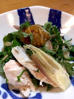 香味野菜たっぷりで頂く鳥ささみ-レシピのメイン写真